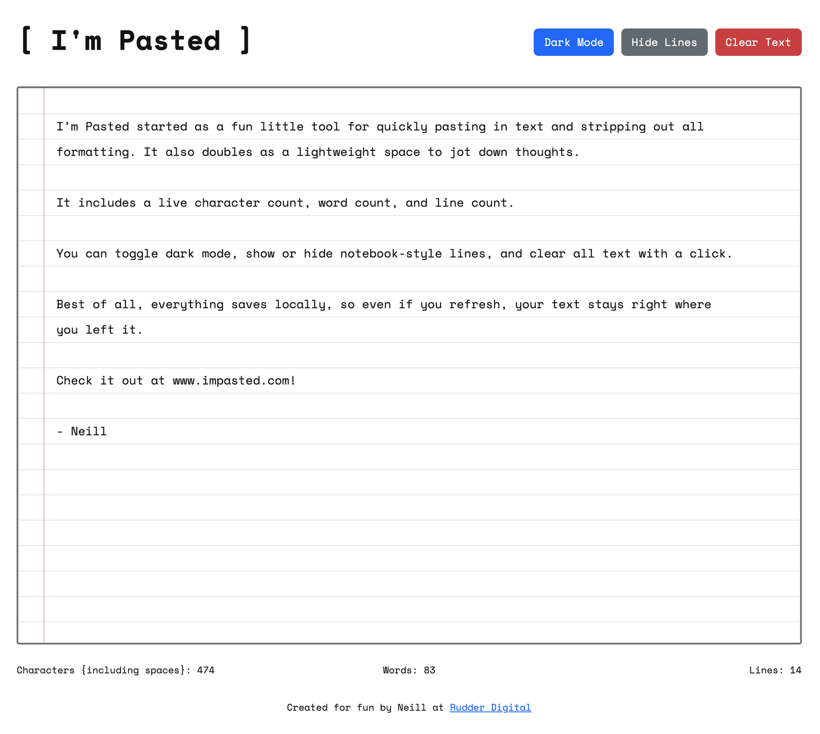 I'm Pasted