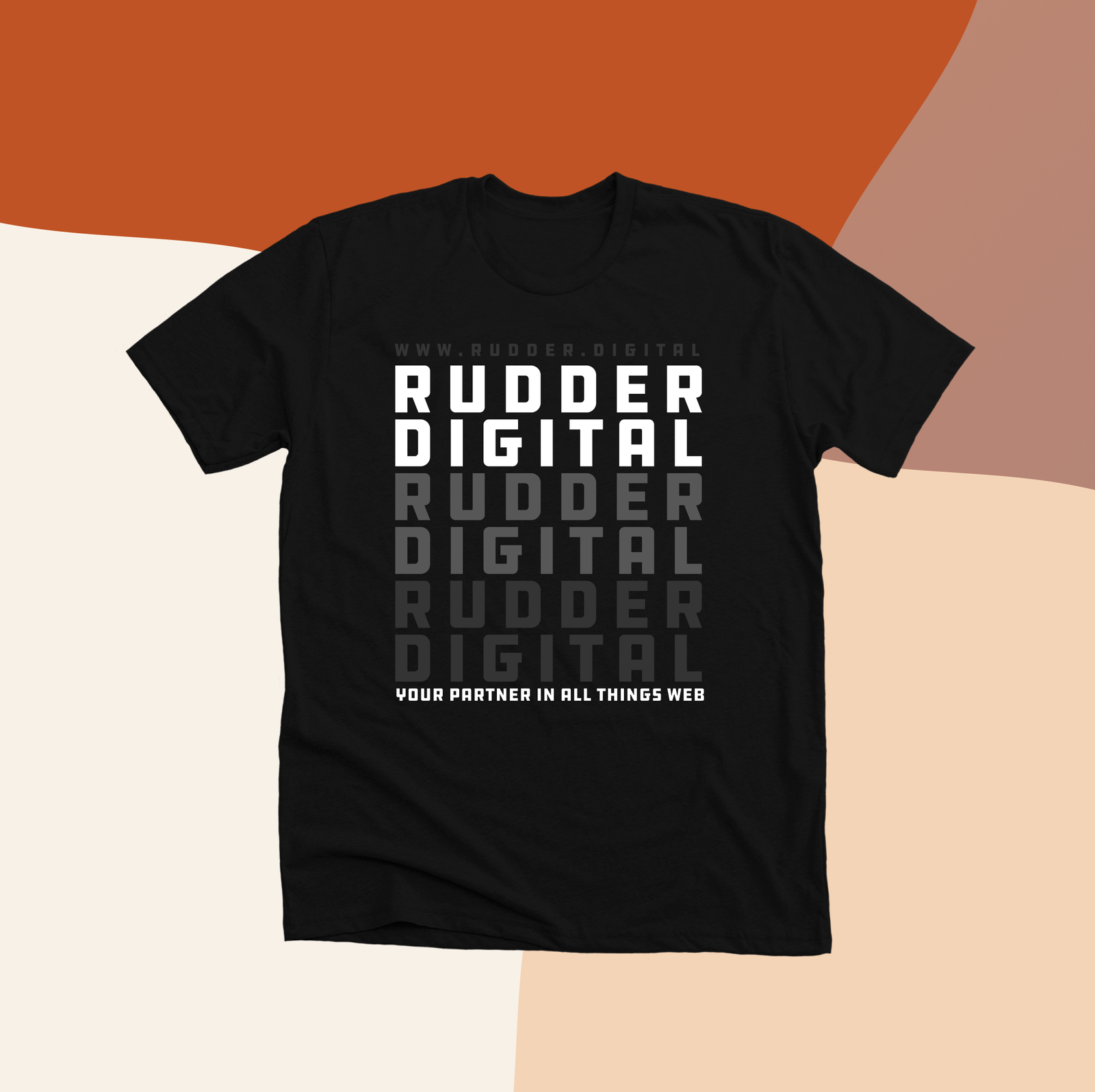 Rudder Digital T-Shirt Design